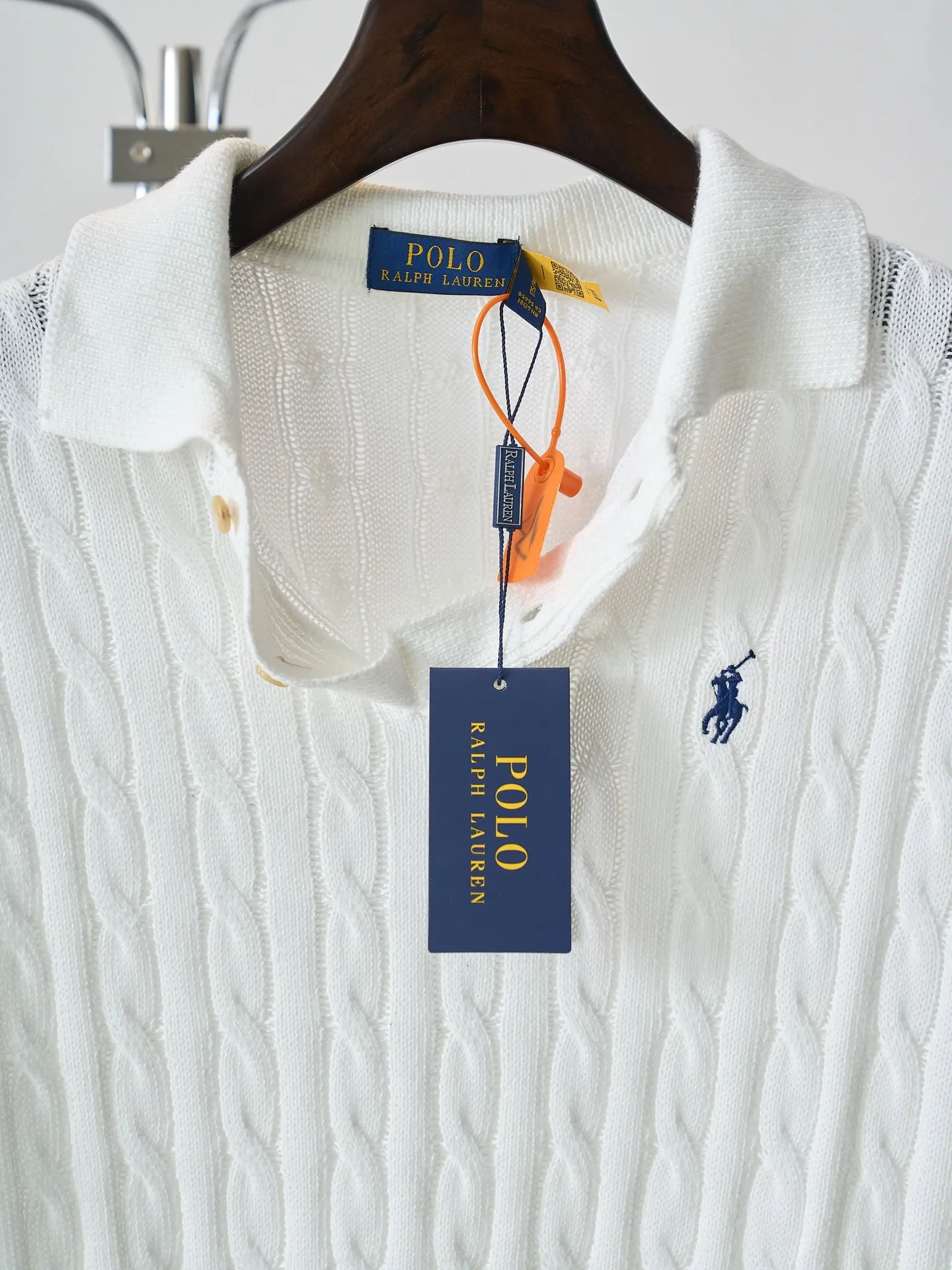 【 】Ralph Lauren/ Polo 【In Stock】S M L XL White Classic Polo Premium ，